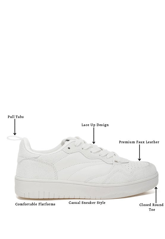 Surfer Faux Leather Casual Sneakers