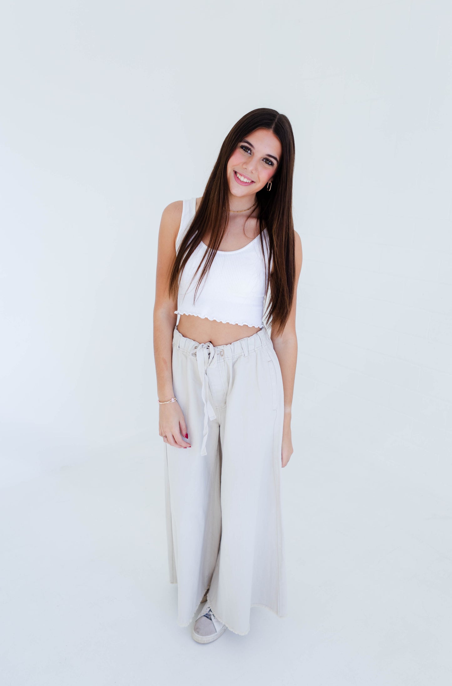 Stone Wide Leg Baggy Pant