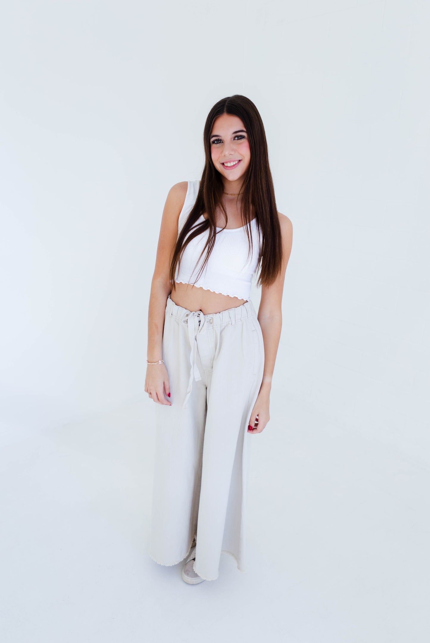 Stone Wide Leg Baggy Pant