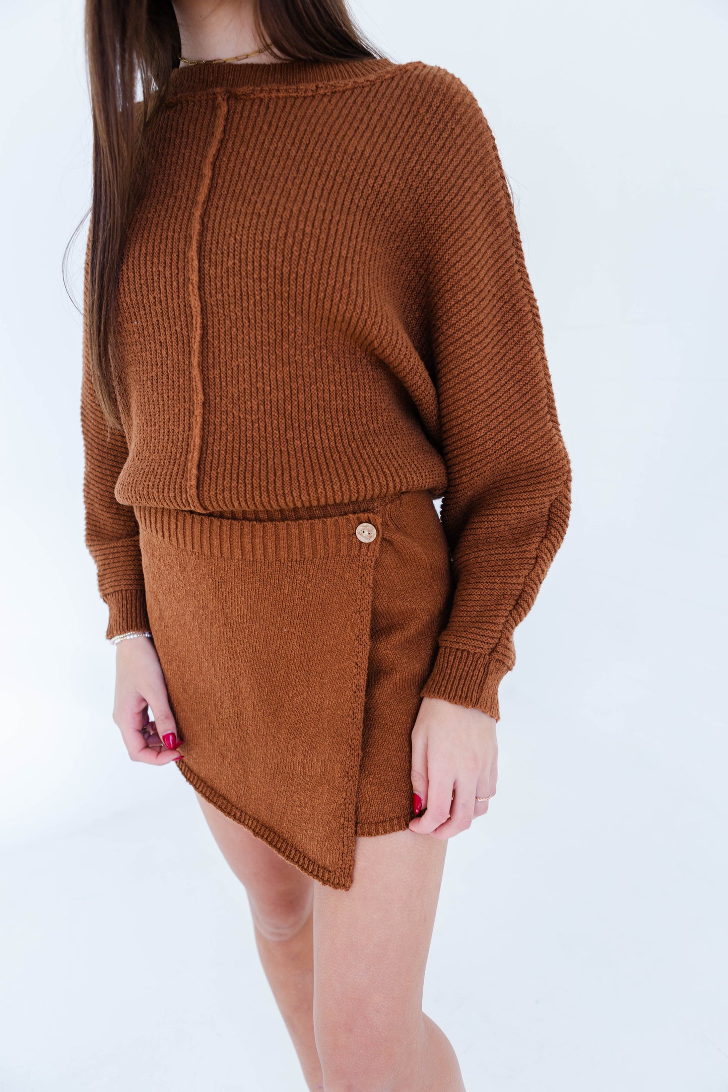 Rust Sweater & Skort Set