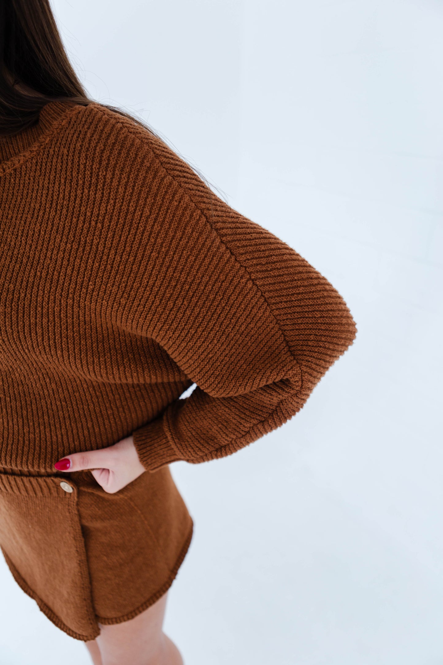 Rust Sweater & Skort Set