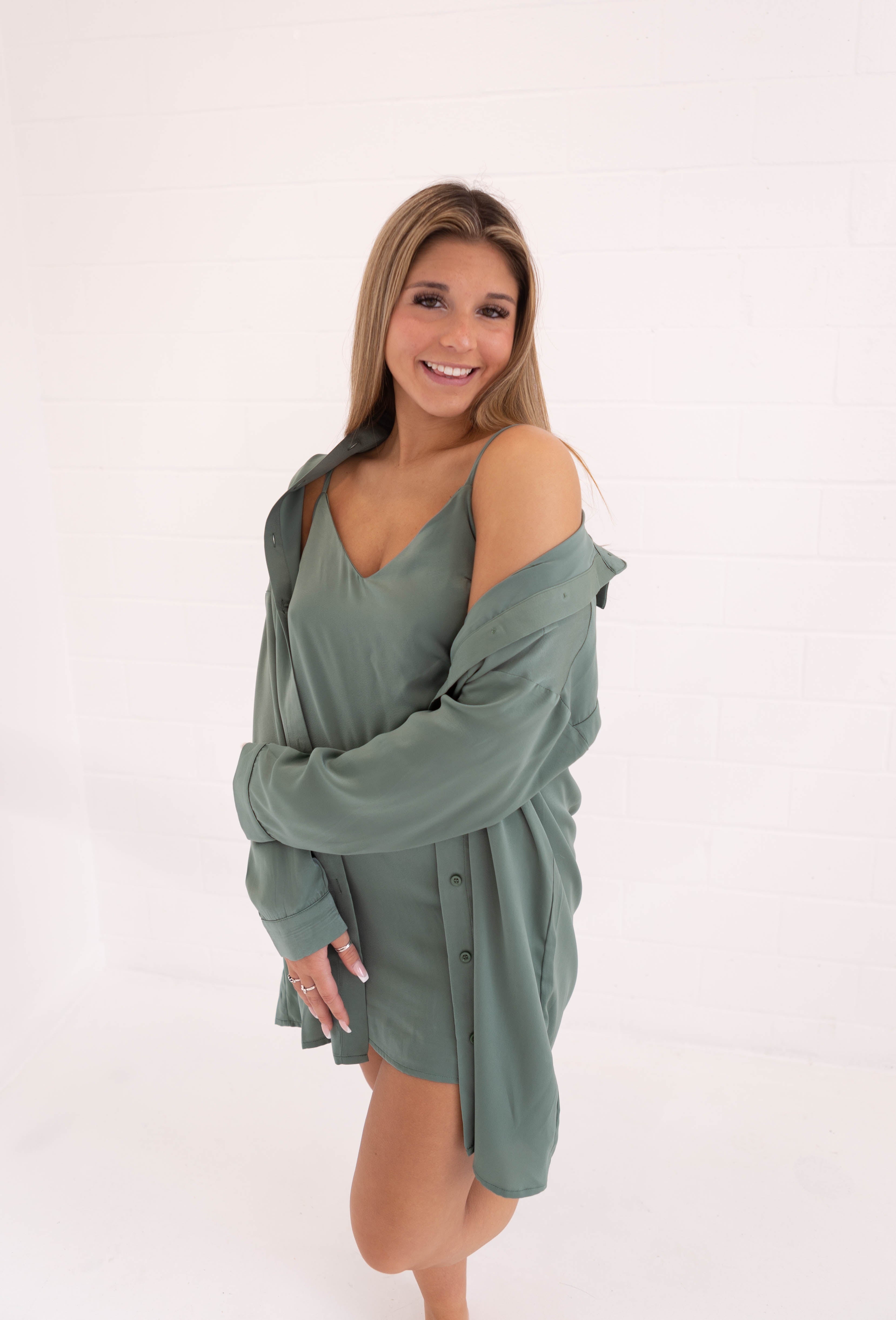 Dark Sage Green Dresses