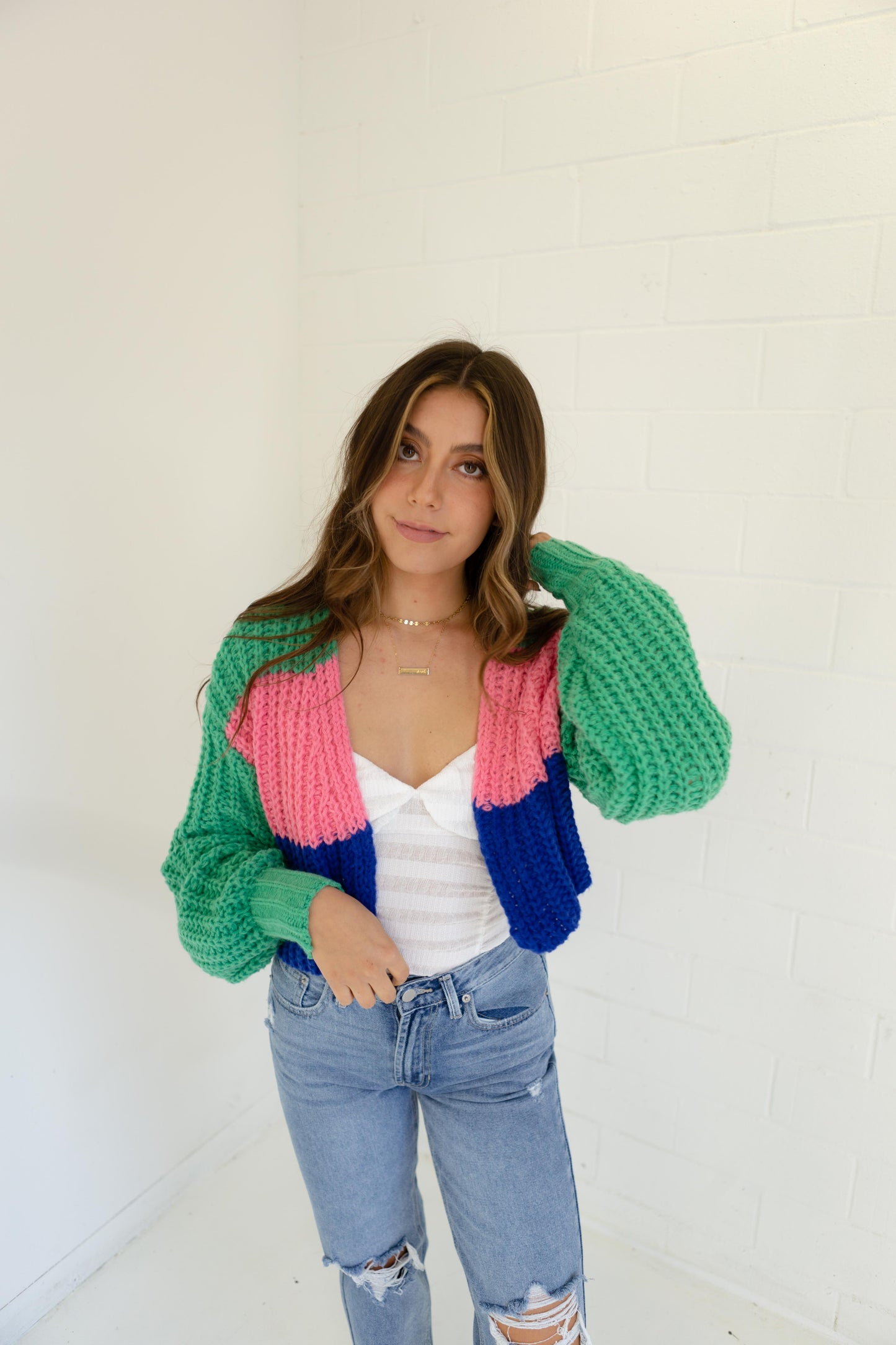 Colorblock Knit Sweater